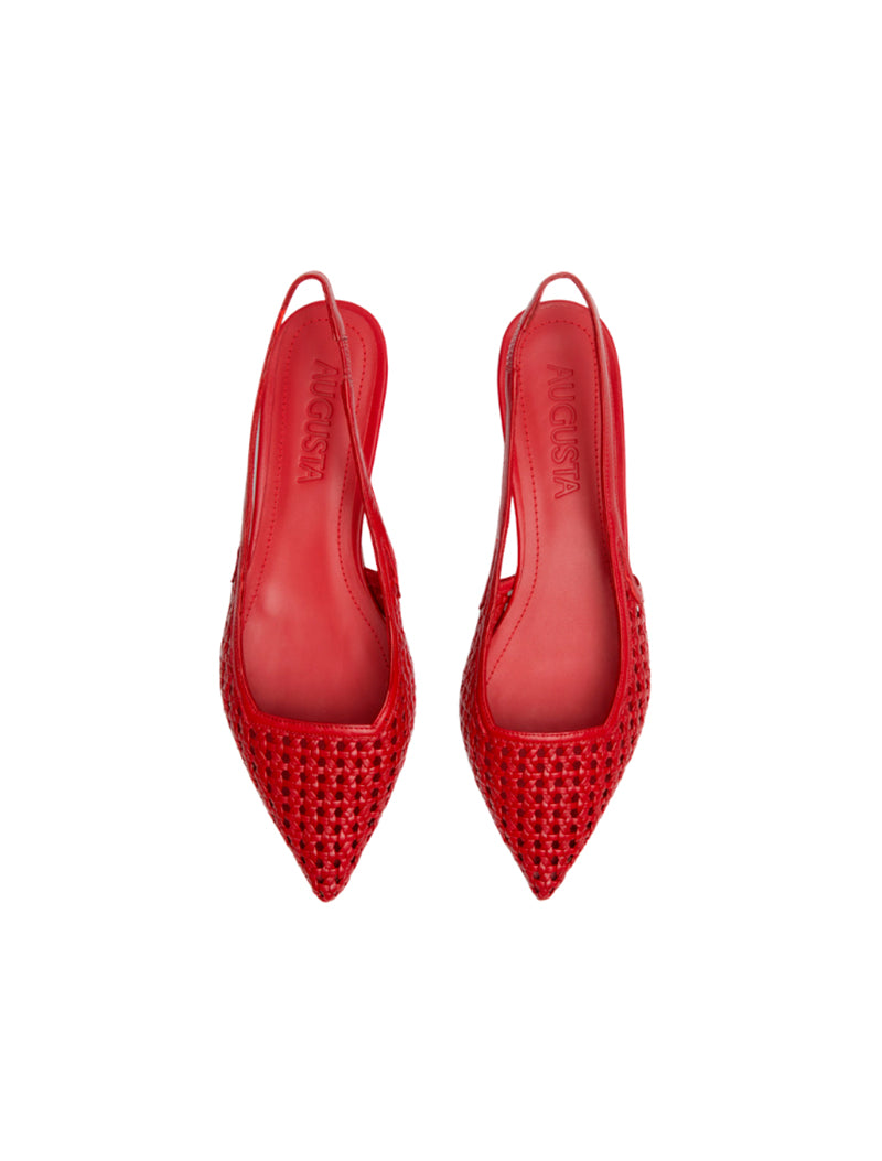 BAILARINAS HARPER PIEL ROJA