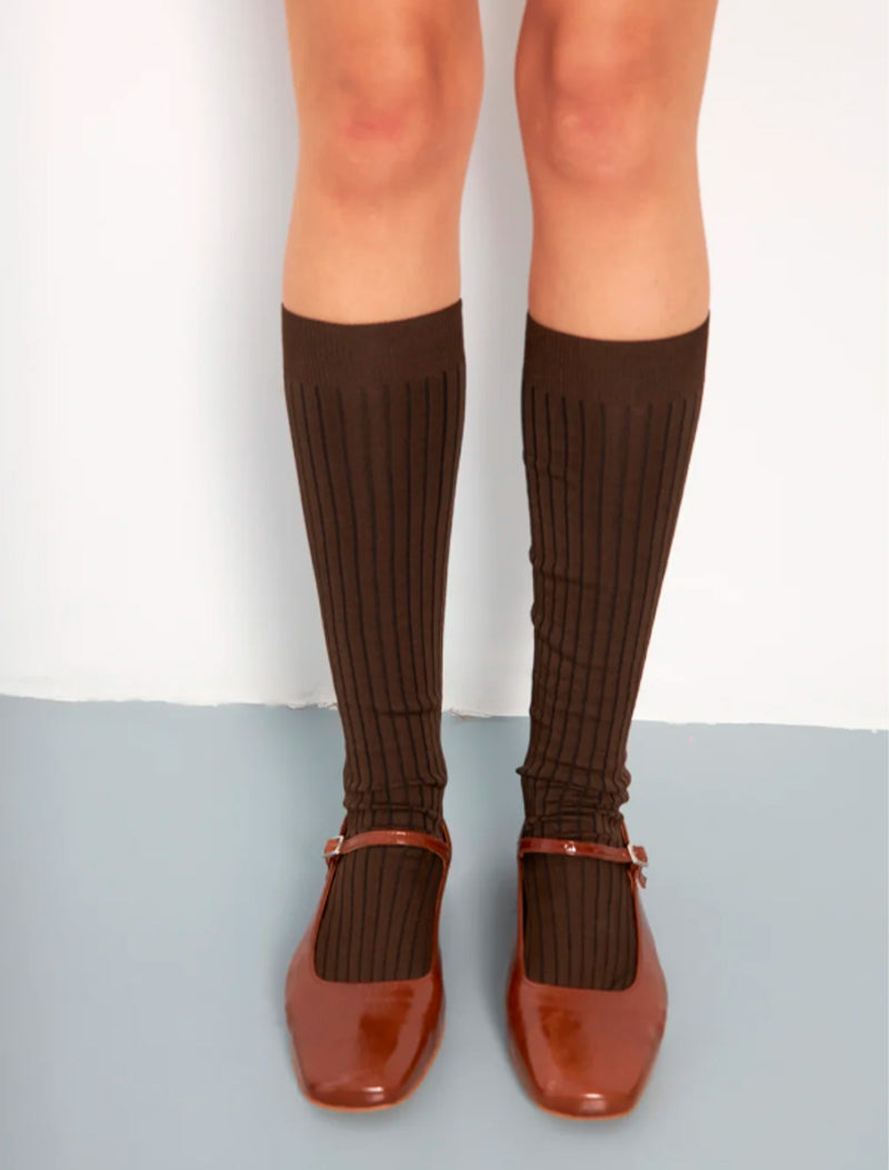 CALCETIN LARGO MARRON