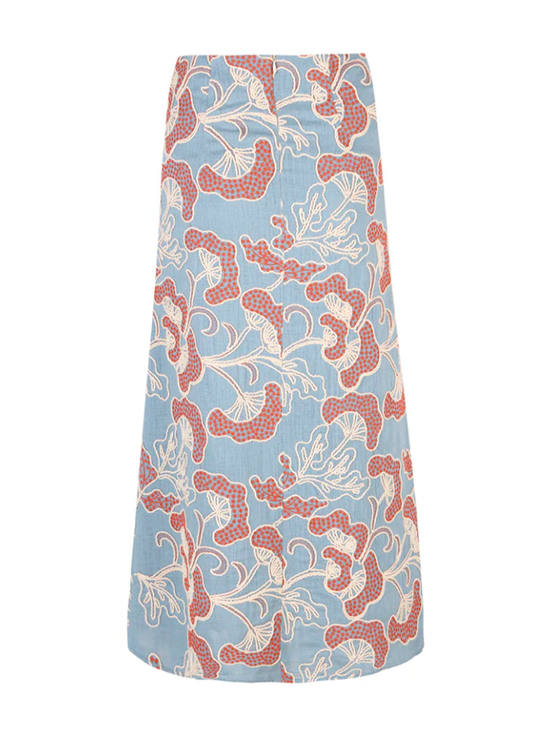 FALDA CORAL AZUL