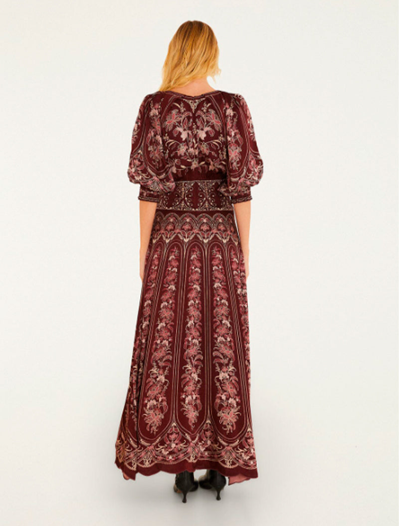 VESTIDO LIZ BURDEOS