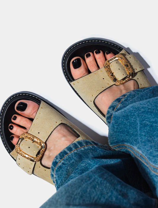 SANDALIAS CARLOTA SERRAJE ARENA
