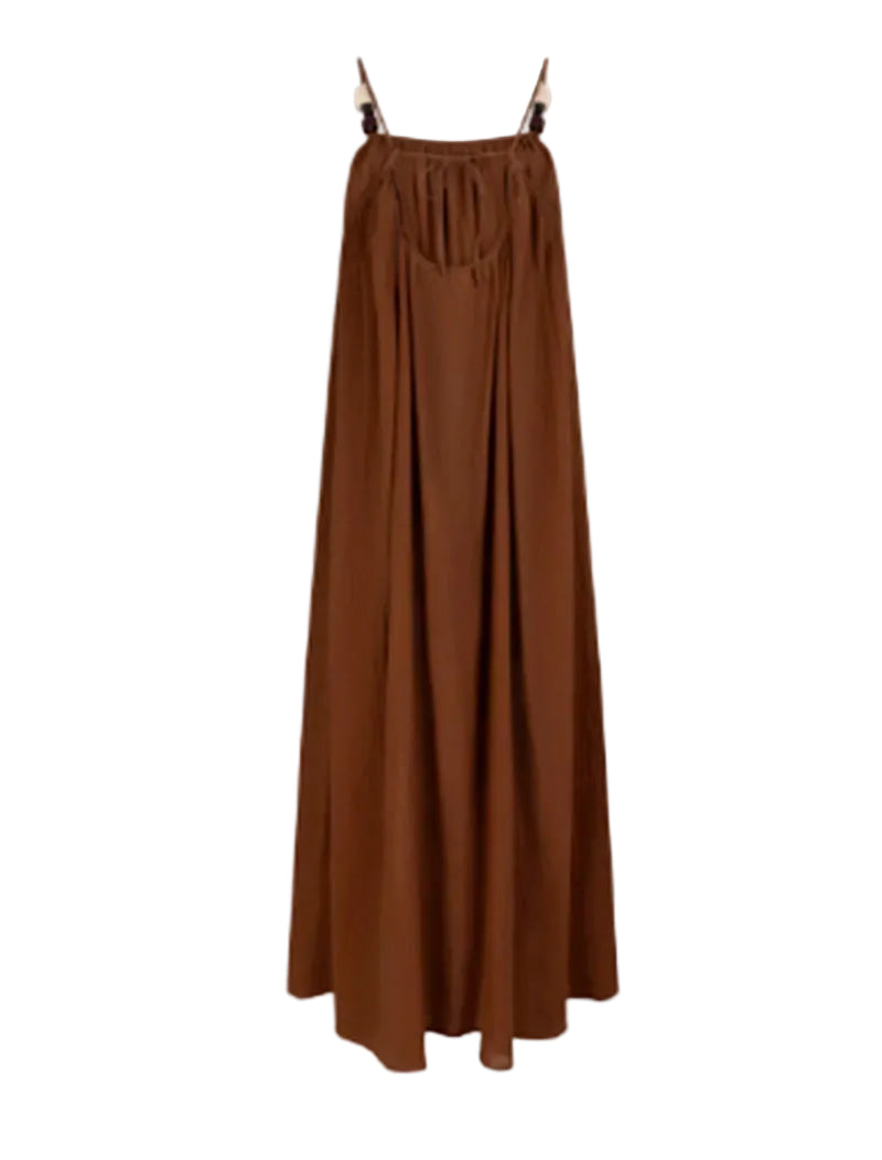 VESTIDO APRICOT MARRÓN