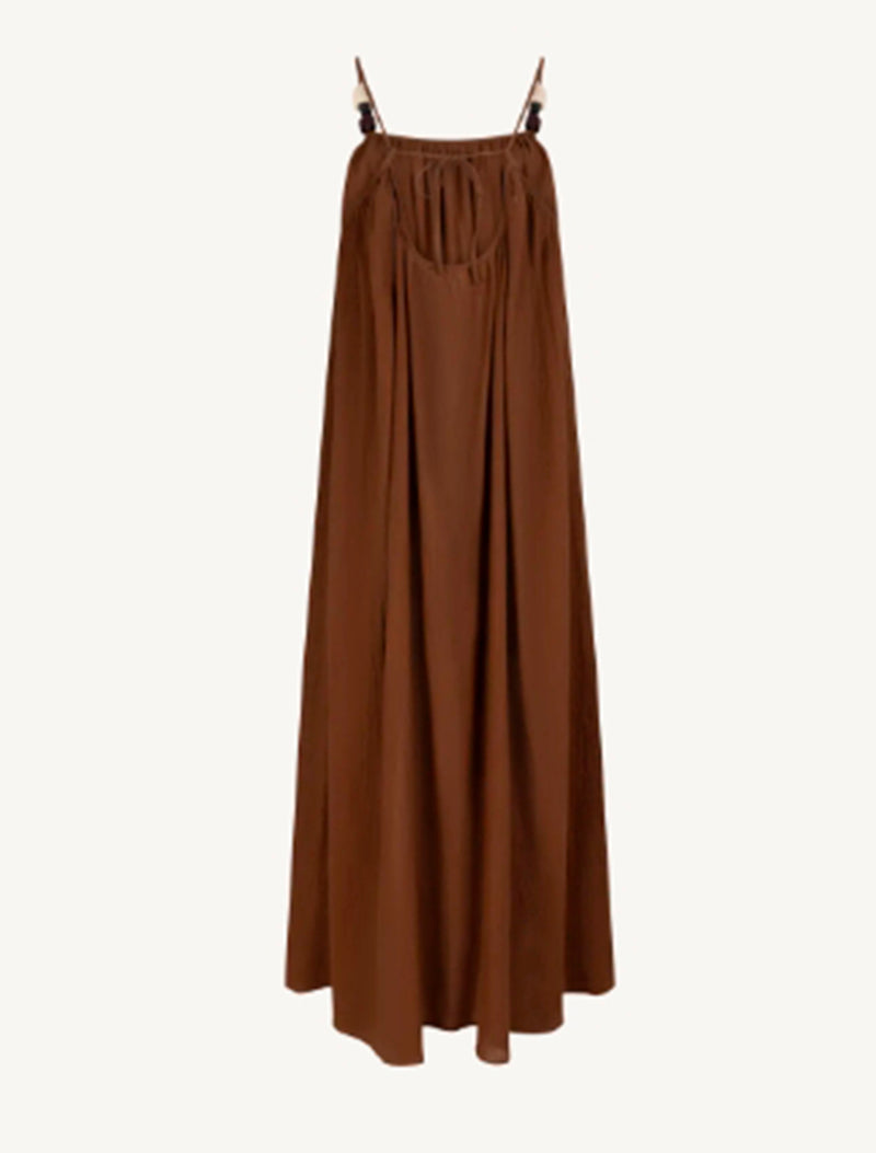 VESTIDO APRICOT MARRÓN