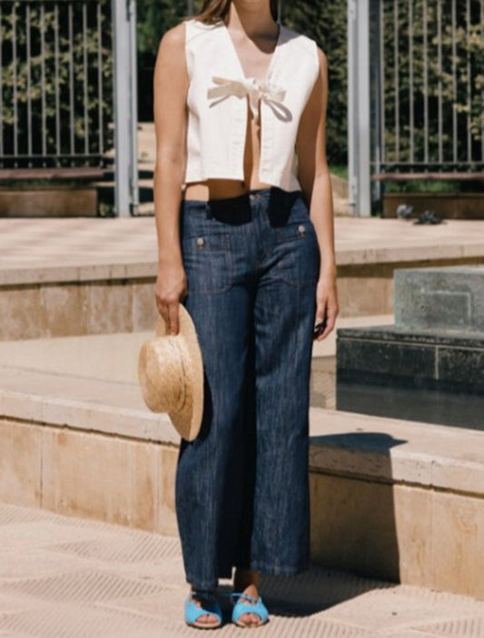 PANTALON CUTLINES 715 AZUL