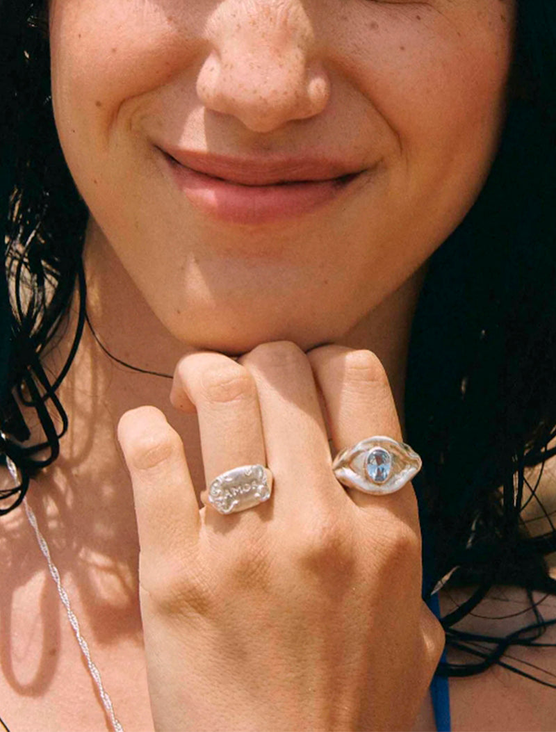 ANILLO HORUS PLATA