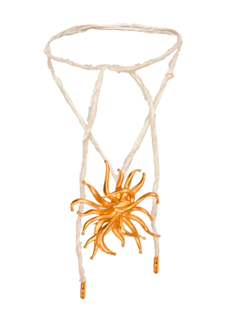 COLLAR ANEMONA SEDA