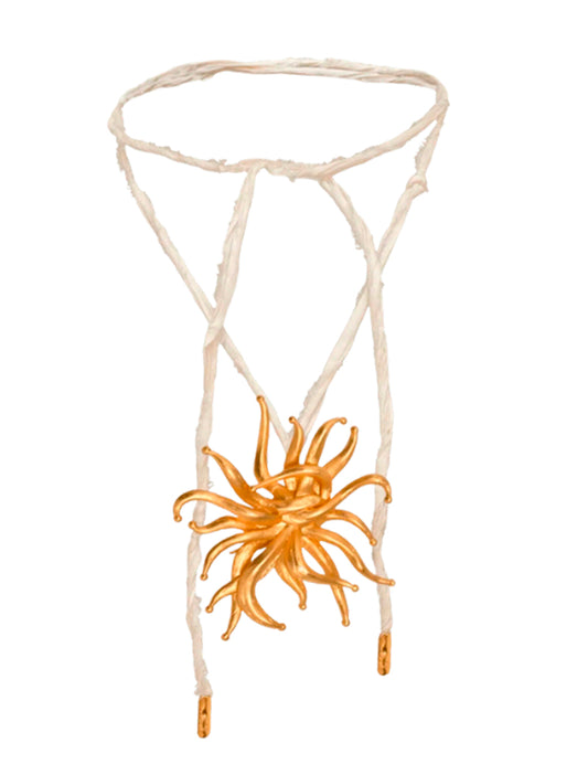 COLLAR ANEMONA SEDA