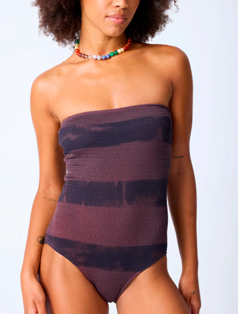 BAÑADOR CORINNE ROLLER MARRON