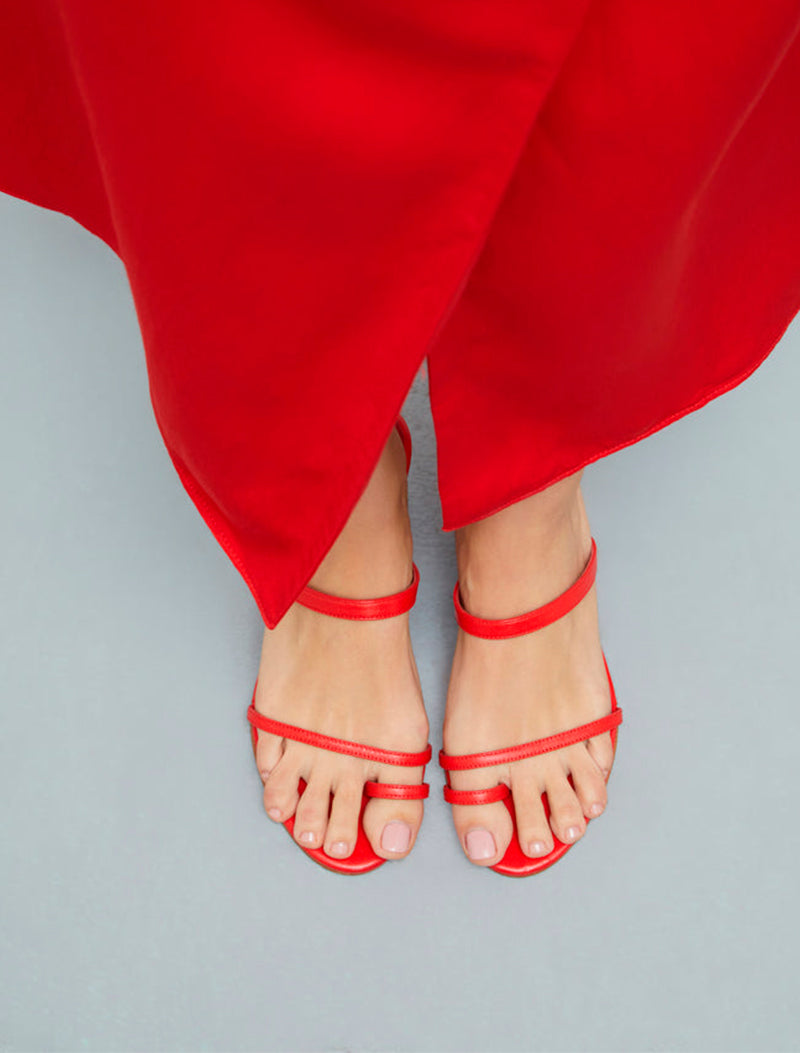 SANDALIAS DAISY ROJO