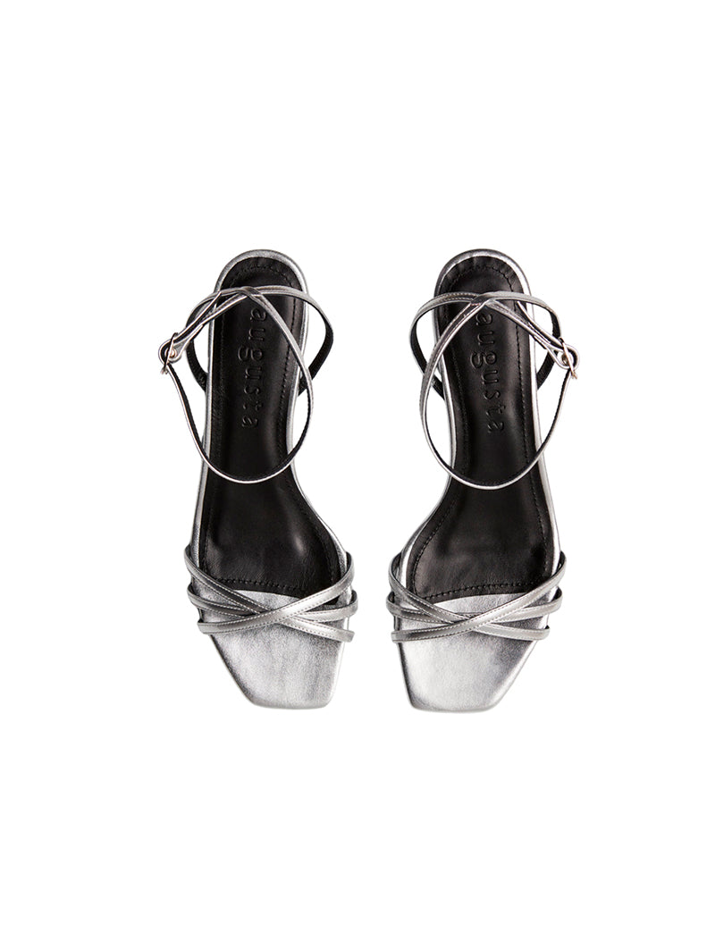 SANDALIAS UMA PIEL PLATEADA