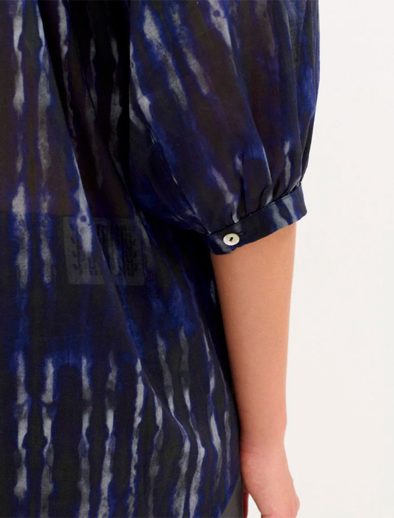 CAMISA RAYA PRINT AZUL