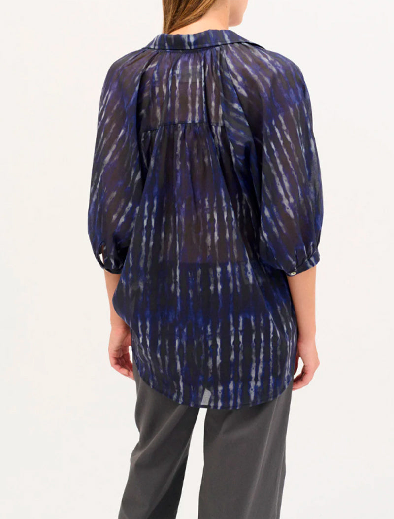 CAMISA RAYA PRINT AZUL