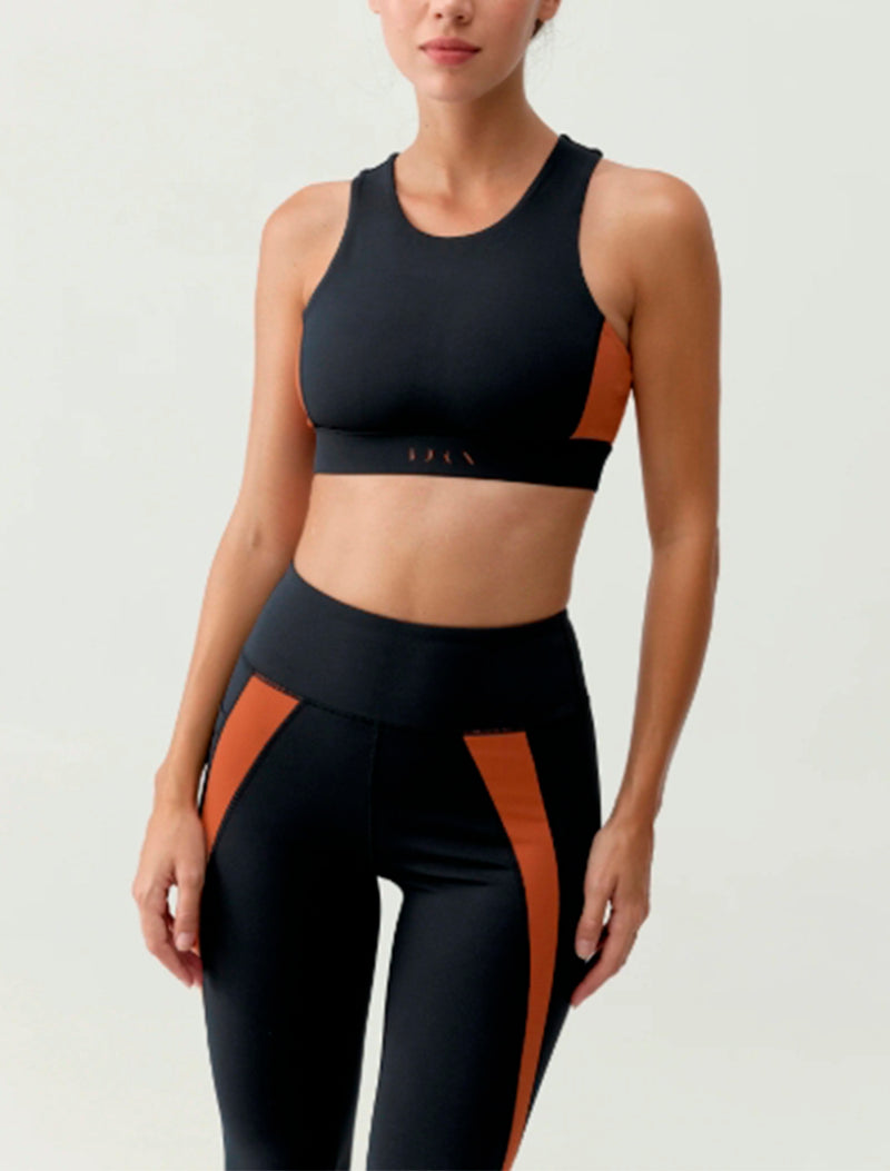 TOP TAO NEGRO/NARANJA