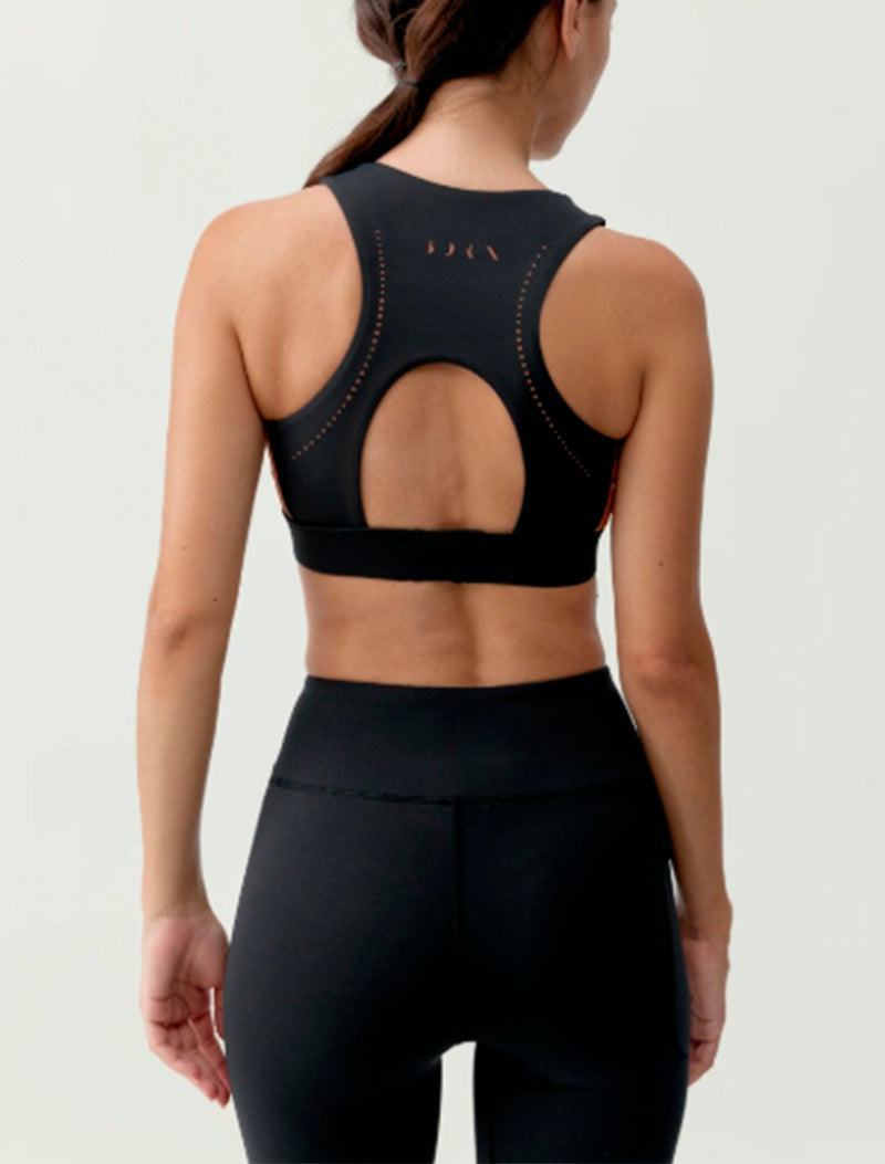 TOP TAO NEGRO/NARANJA