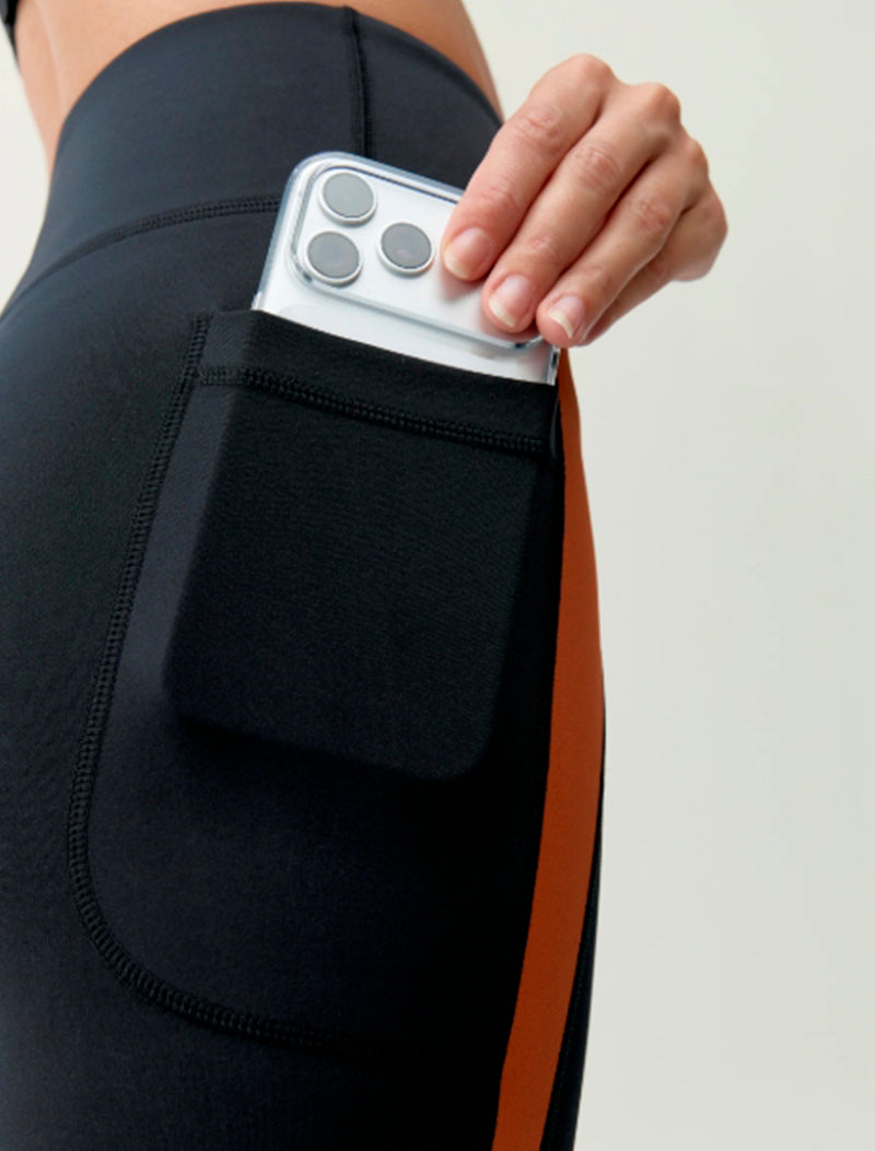 LEGGING TAO NEGRO/NARANJA