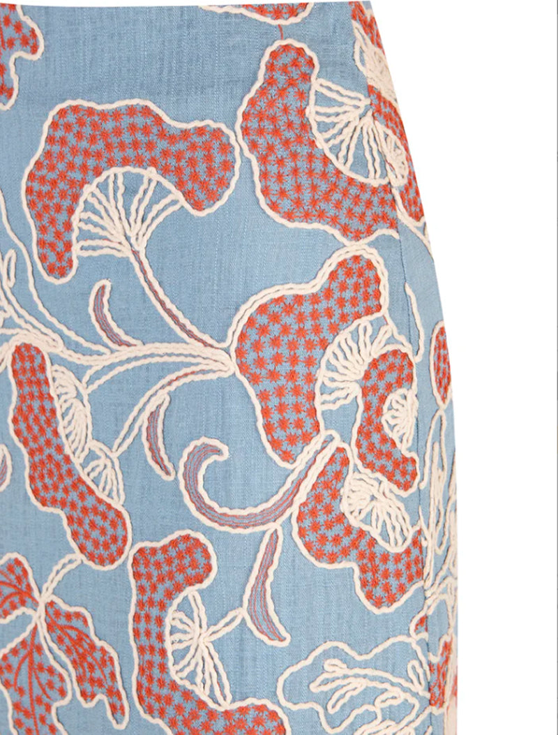 FALDA CORAL AZUL