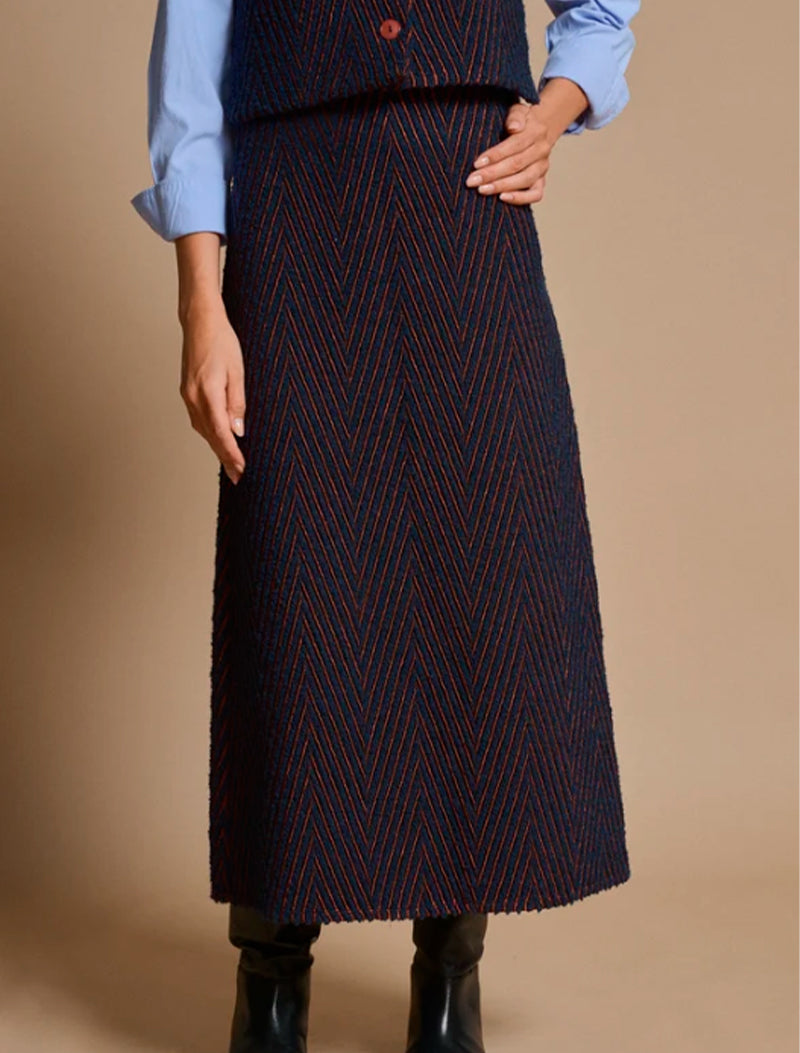 FALDA FRANKLIN AZUL MARINO