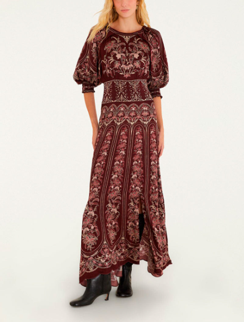 VESTIDO LIZ BURDEOS