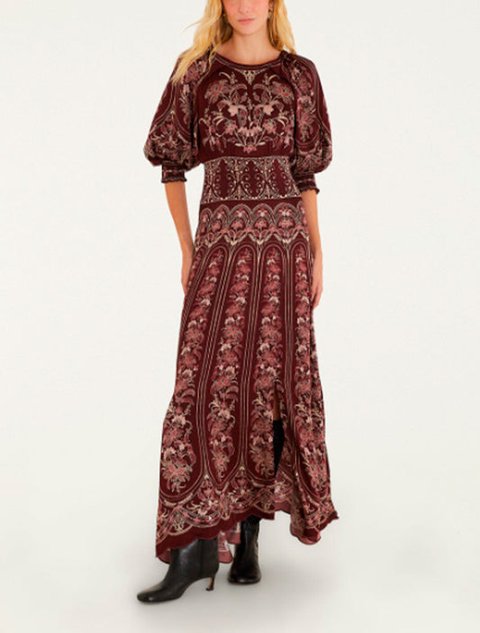 VESTIDO LIZ BURDEOS