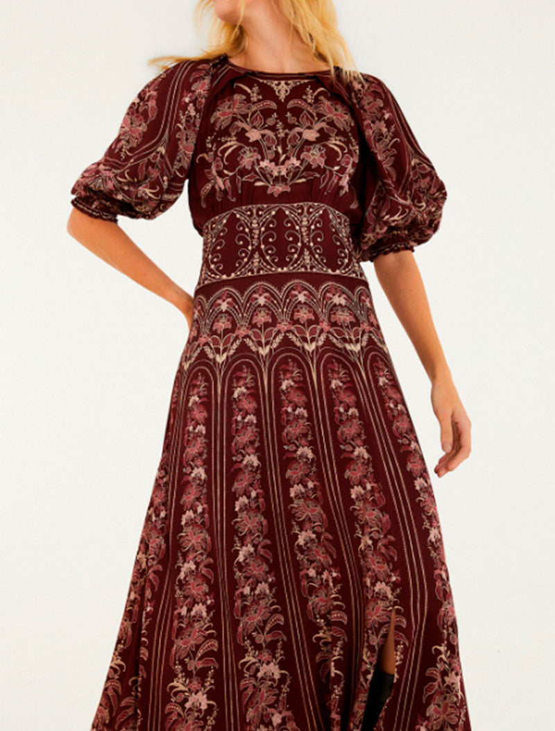 VESTIDO LIZ BURDEOS