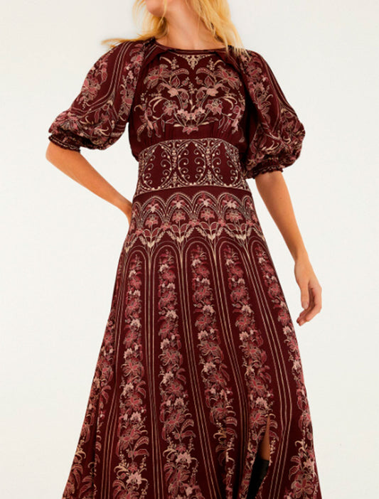 VESTIDO LIZ BURDEOS