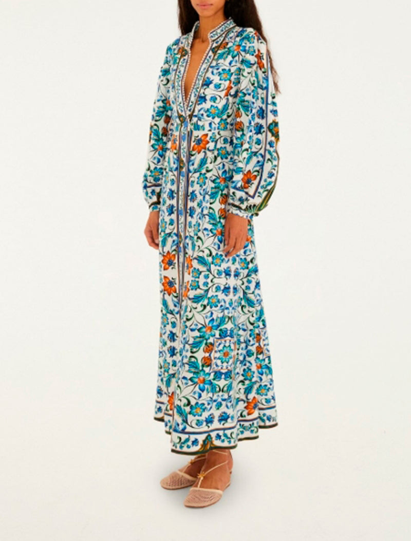 VESTIDO FLORAL MAXI
