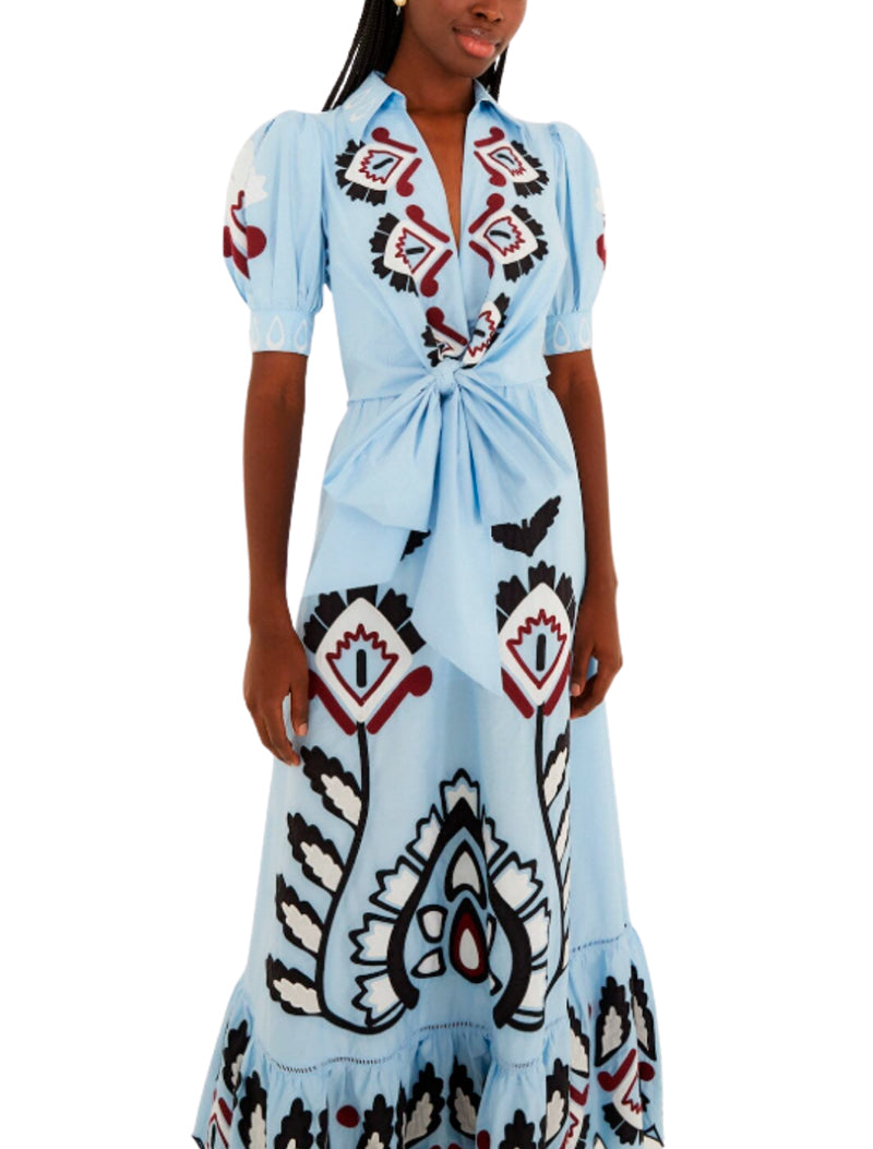 VESTIDO ARTISANAL MAXI BORDADO