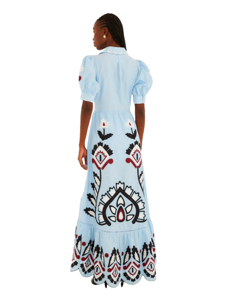 VESTIDO ARTISANAL MAXI BORDADO