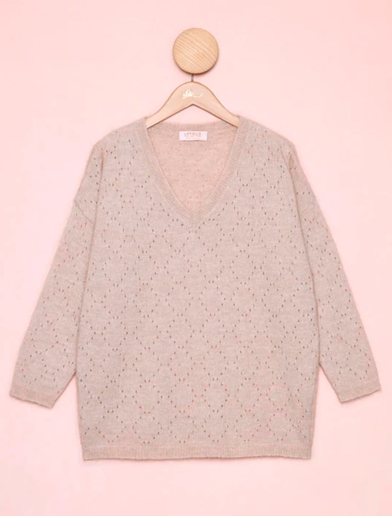 JERSEY POINTELLE BEIGE
