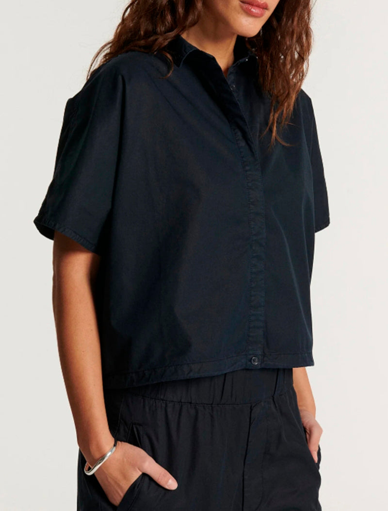 CAMISA DEVA POPELINE AZUL