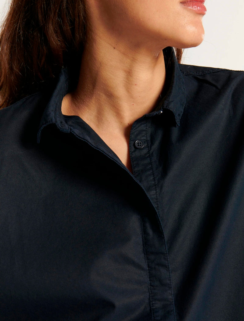 CAMISA DEVA POPELINE AZUL