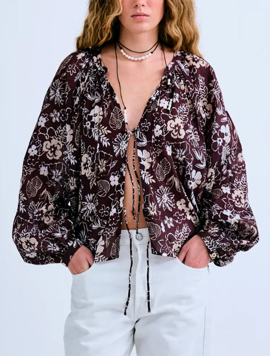 CAMISA BREEZE BURDEOS