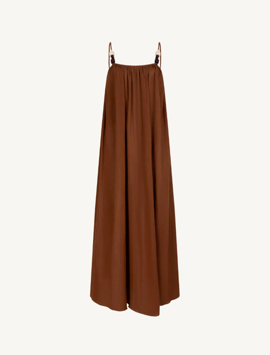 VESTIDO APRICOT MARRÓN