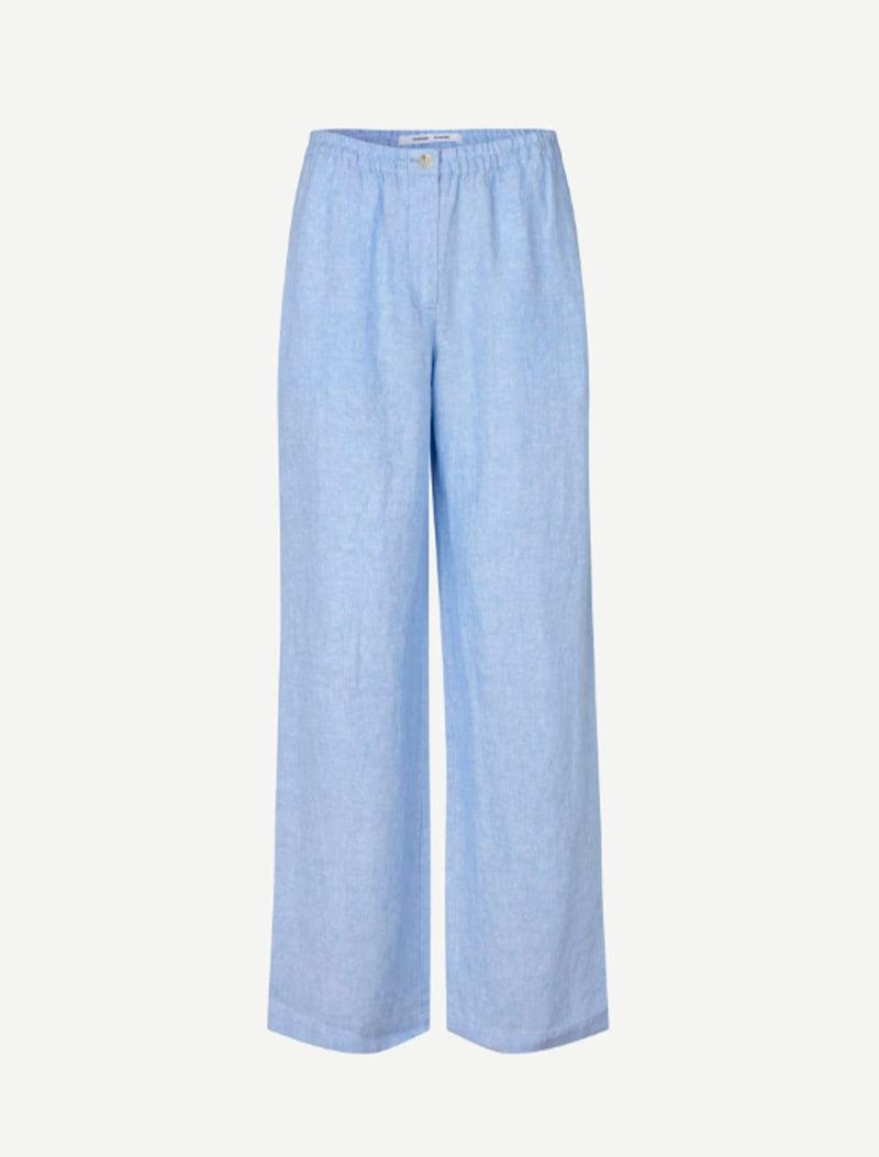 PANTALON SATOVES LINO CELESTE