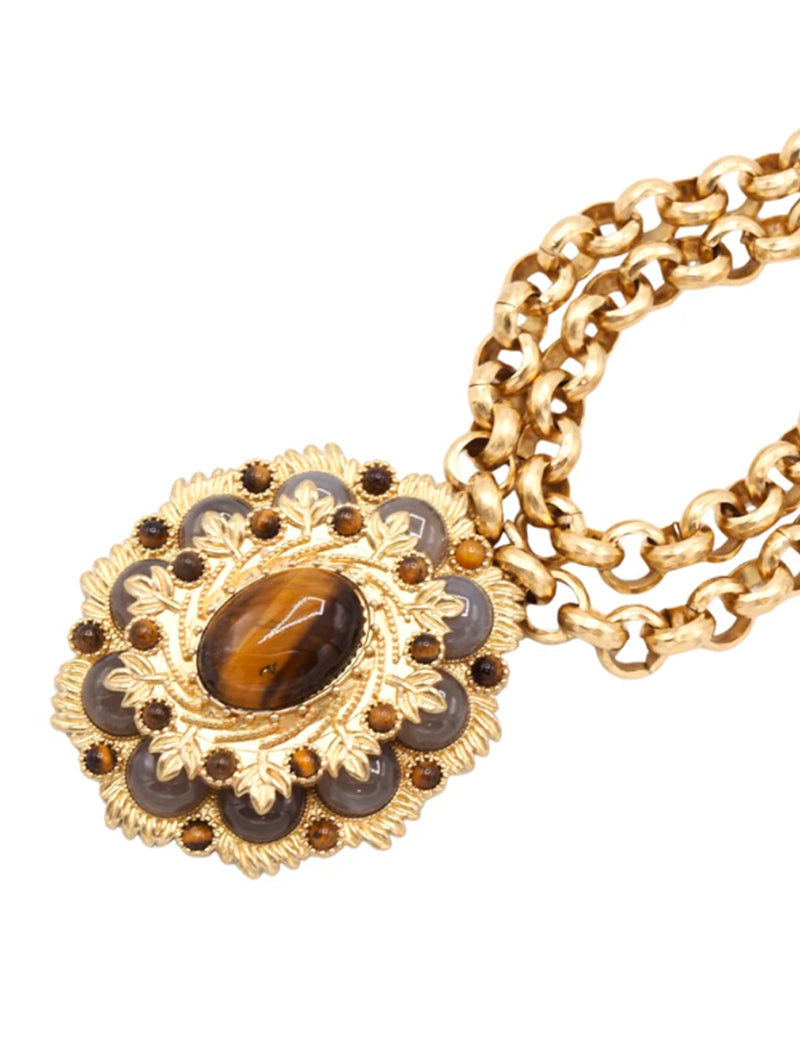 COLLAR MAGDALENA MARRON