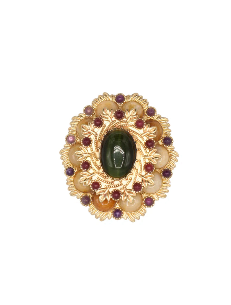 BROCHE MILDRED VERDE