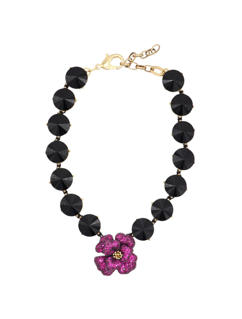 COLLAR DIANA FLOR MORADA