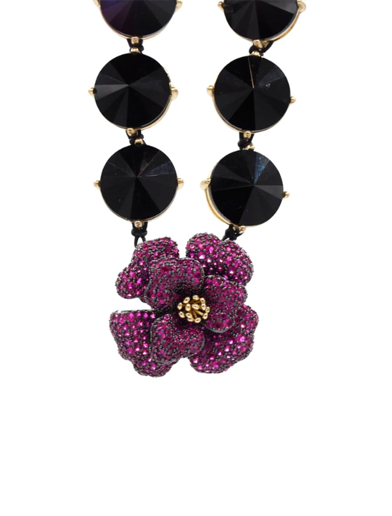 COLLAR DIANA FLOR MORADA