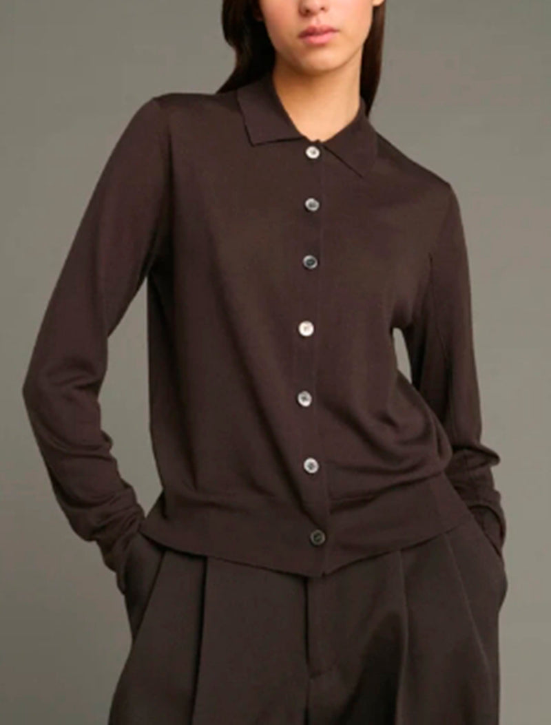 CARDIGAN HAILEY CHOCOLATE