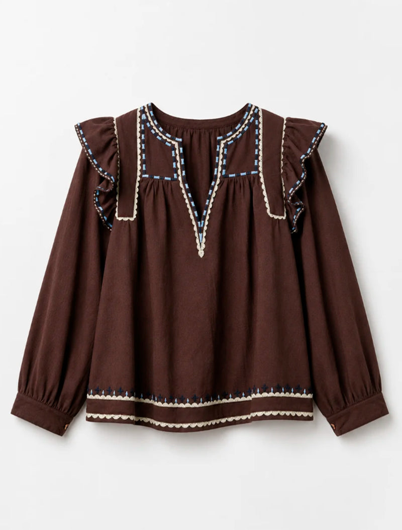 BLUSA KATMANDU TWILL MARRON