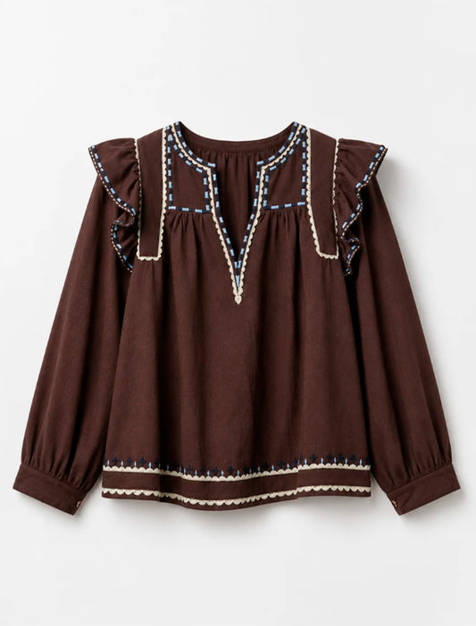 BLUSA KATMANDU TWILL MARRON