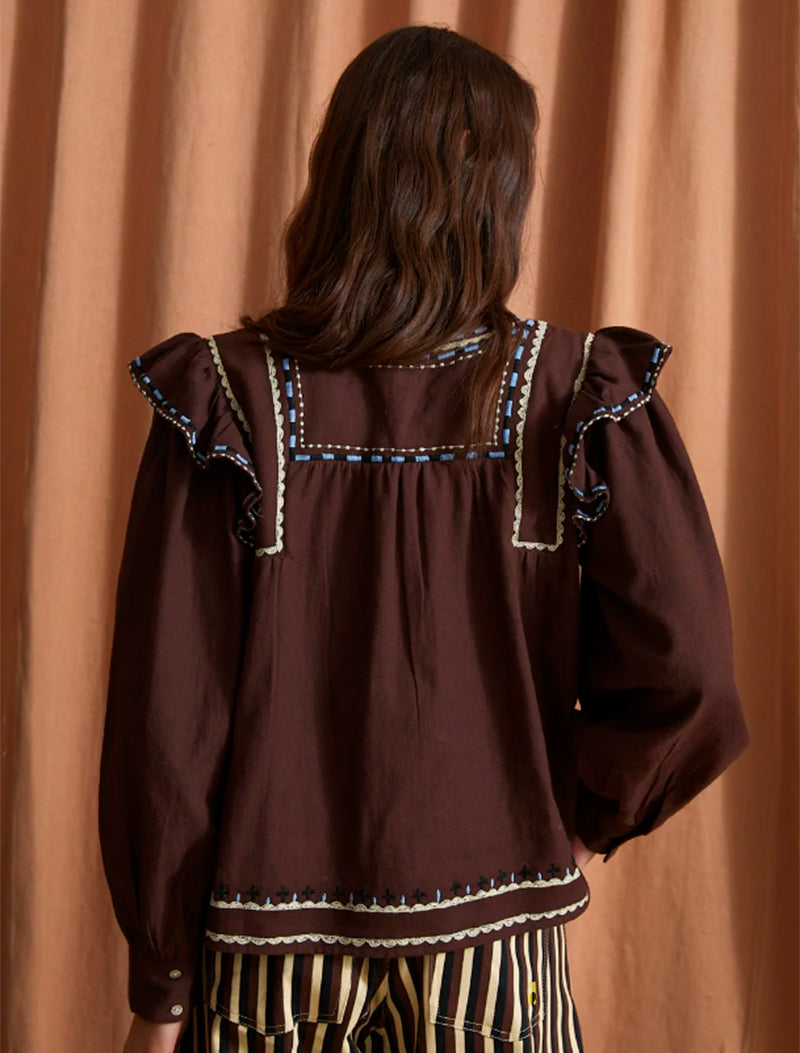 BLUSA KATMANDU TWILL MARRON
