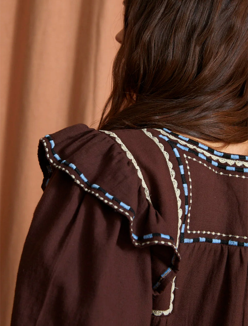 BLUSA KATMANDU TWILL MARRON