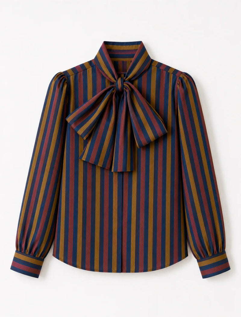 BLUSA LAZO TRIO BURDEOS