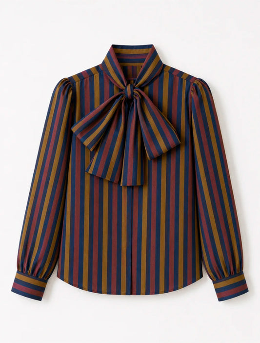 BLUSA LAZO TRIO BURDEOS