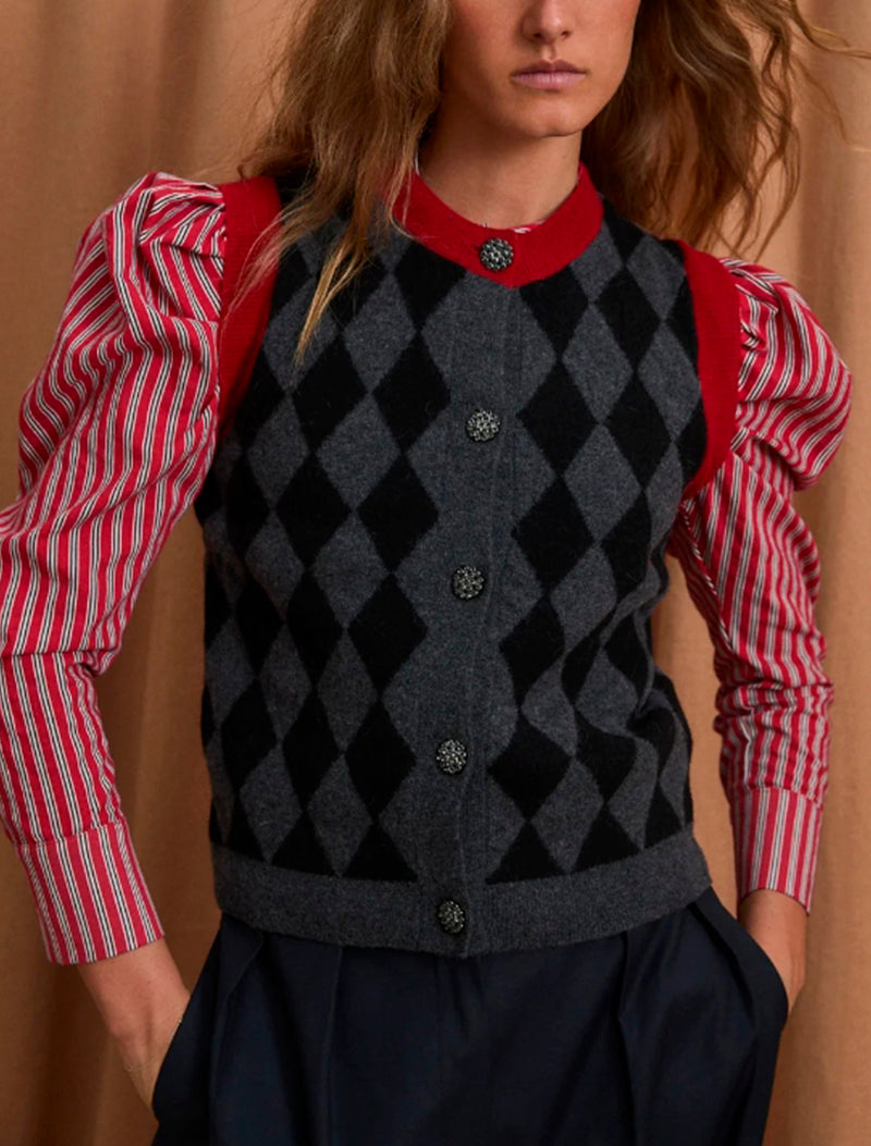 CHALECO ARLEQUIN ROJO