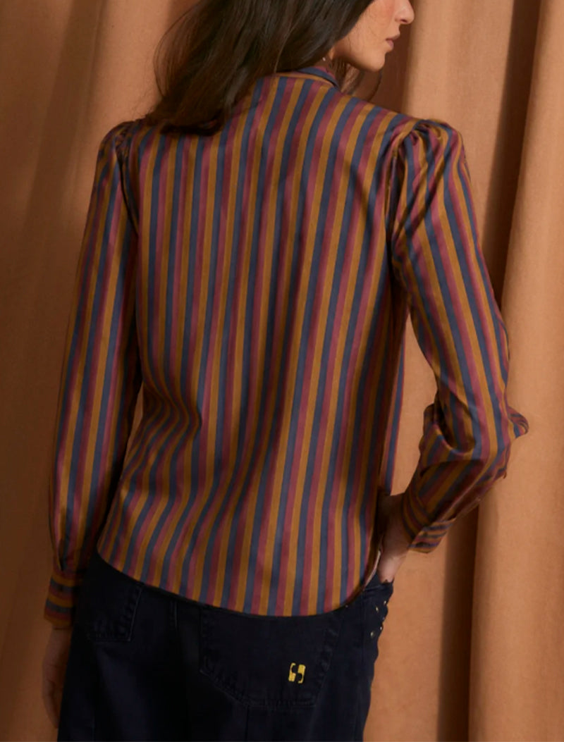 BLUSA LAZO TRIO BURDEOS