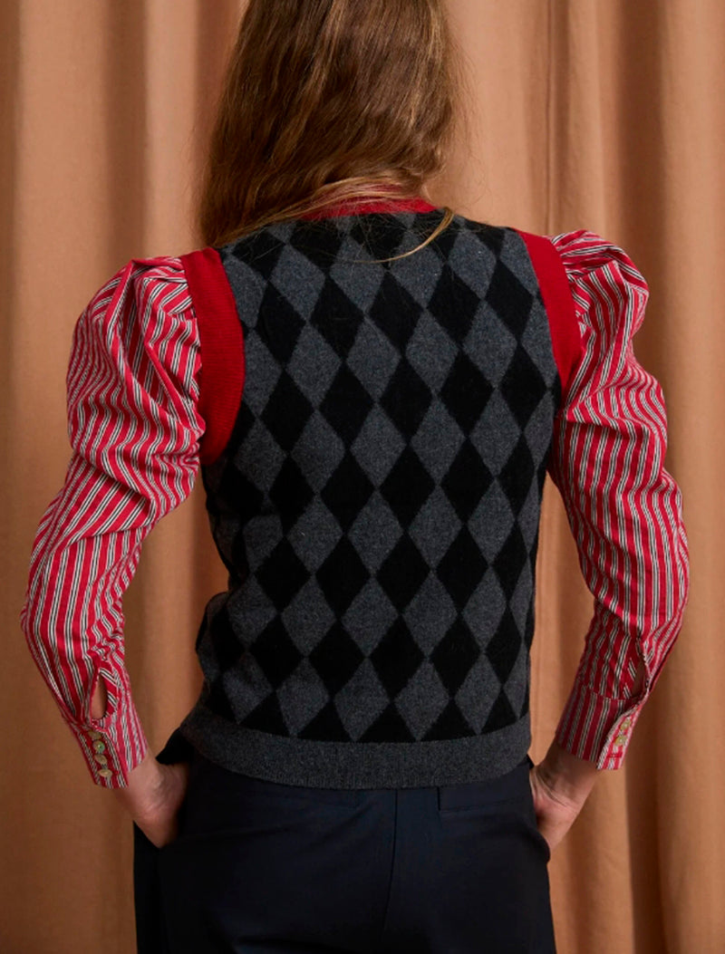CHALECO ARLEQUIN ROJO