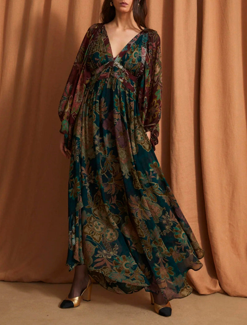 VESTIDO GIGI DAMASCO