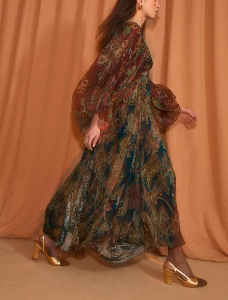 VESTIDO GIGI DAMASCO